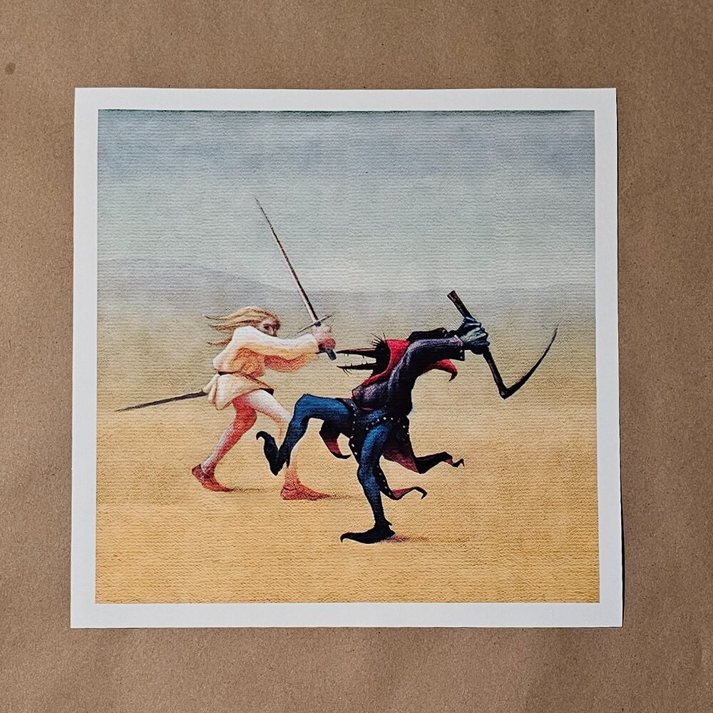 The Stand 12" x 12" Poster Print - Stephen King Book Art Final Battle Armageddon